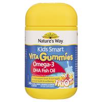 Nature’s Way Kids Smart Vita Gummies Omega Fish Oil 60 Pastilles Improved Formula