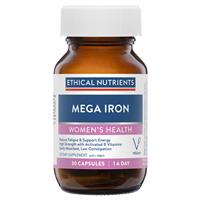 Ethical Nutrients Mega Iron with Activated B Vitamin 30 Capsules