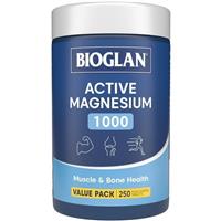 Bioglan Active Magnesium 250 Tablets Exclusive Size