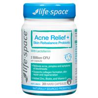 Life-Space Acne Relief + Skin Rebalance 30 Capsules