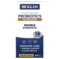 Bioglan Platinum Probiotic 50 Billion 60 Capsules Exclusive Size