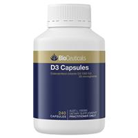 BioCeuticals D3 Capsules 240 Capsules