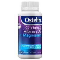 Ostelin Calcium & Vitamin D3 + Magnesium 200 Tablets Exclusive Size