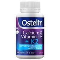 Ostelin Calcium & Vitamin D3 + K2 60 Tablets