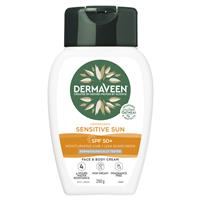 DermaVeen Sensitive Sun SPF 50+ Moisturising Face & Body Cream 250g