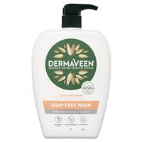 DermaVeen Daily Nourish Soap-Free Wash for Dry & Sensitive Skin 1L