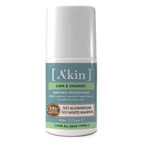 Akin Lime & Orange Deodorant Roll On 65ml