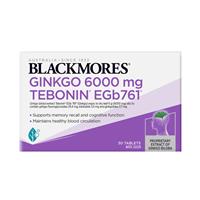 Blackmores Ginkgo 6000mg 30 Tablets