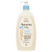 Aveeno Baby Daily Moisture Lightly Scented Wash & Shampoo 532mL