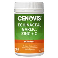 Cenovis Echinacea, Garlic, Zinc + C 180 Tablets Exclusive Size