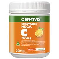 Cenovis Mega C 1000mg Orange Flavour 200 Tablets Exclusive Size