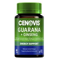 Cenovis Guarana 2000 + Ginseng 500mg 60 Tablets