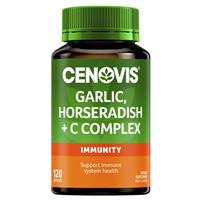 Cenovis Garlic, Horseradish + C Complex 120 Capsules