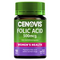 Cenovis Folic Acid 500mcg 150 Tablets