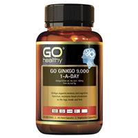 GO Healthy Ginkgo 9000 1-A-Day 60 Vege Capsules