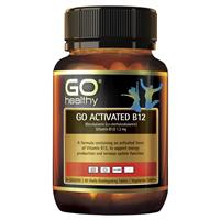 Go Healthy Activated B12 Sublingual 60 Vegan Tablets