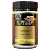 GO Healthy Hemp Seed Oil Plus Turmeric 100 SoftGel Capsules