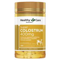 Healthy Care Super Colostrum 400mg 200 Chewable Tablets