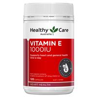 Healthy Care Vitamin E 1000IU 120 Capsules