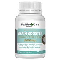 Healthy Care Brain Booster Ginkgo Biloba 6000mg 60 Capsules