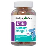 Healthy Care Kids Gummy Omega 3 250 Pastilles