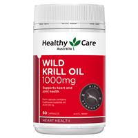 Healthy Care Wild Krill Oil 1000mg 60 Soft Capsules