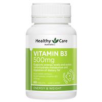 Healthy Care Vitamin B3 500mg 60 Tablets