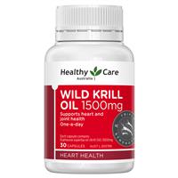 Healthy Care Wild Krill 1500mg 30 Soft Capsules