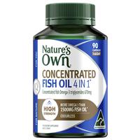 Nature’s Own 4 In 1 Concentrated Fish Oil 90 Capsules