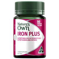 Nature’s Own Iron Plus 50 Tablets