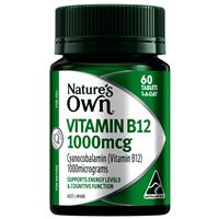 Nature’s Own Vitamin B12 1000mcg 60 Tablets