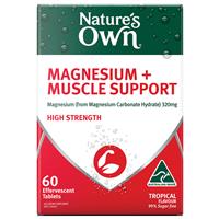 Nature’s Own Magnesium + Muscle Support Effervescent 60 Tablets