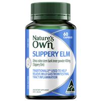 Nature’s Own Slippery Elm 400mg 60 Capsules