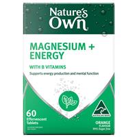 Nature’s Own Magnesium + Energy Effervescent 60 Tablets