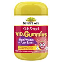 Nature’s Way Kids Smart Vita Gummies Multi-Vitamin for Fussy Eaters 150 Pastilles Exclusive Size