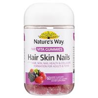 Nature’s Way Adult Vita Gummies Hair Skin Nail 60 Gummies