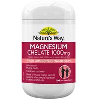 Nature’s Way Magnesium Chelate 1000mg 100 Tablets