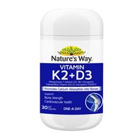 Nature’s Way Osteo K Vitamin K2 + D3 180mcg 30 Softgel Capsules