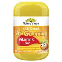 Nature’s Way Kids Smart Vita Gummies Vitamin C + Zinc 60 Pastilles