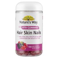 Nature’s Way Adult Vita Gummies Hair Skin Nails 180 Gummies Exclusive Size