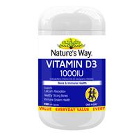 Nature’s Way Vitamin D3 1000IU 400 Capsules