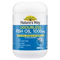 Nature’s Way Odourless Fish Oil 1000mg 200 Capsules