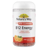 Nature’s Way Adult Vita Gummies B12 Energy 160 Gummies Exclusive Size