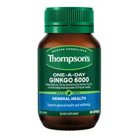 Thompson’s One-A-Day Ginkgo Biloba 6000mg 60 Capsules