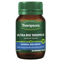 Thompson’s Ultra B12 1000mcg 100 Tablets