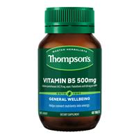 Thompson’s B5 Pantothenic Acid 500mg 60 Tablets