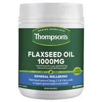 Thompson’s Flaxseed Oil 1000mg 200 Vegi-Caps