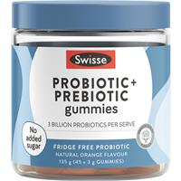 Swisse Adults Probiotic & Prebiotic Gummies 45 Pack