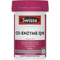 Swisse Ultiboost Co-Enzyme Q10 150mg 50 Capsules