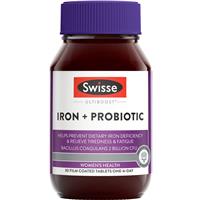 Swisse Iron + Probiotic 30 Tablets